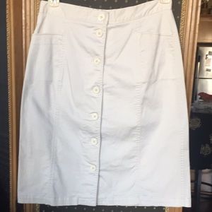 Button front skirt